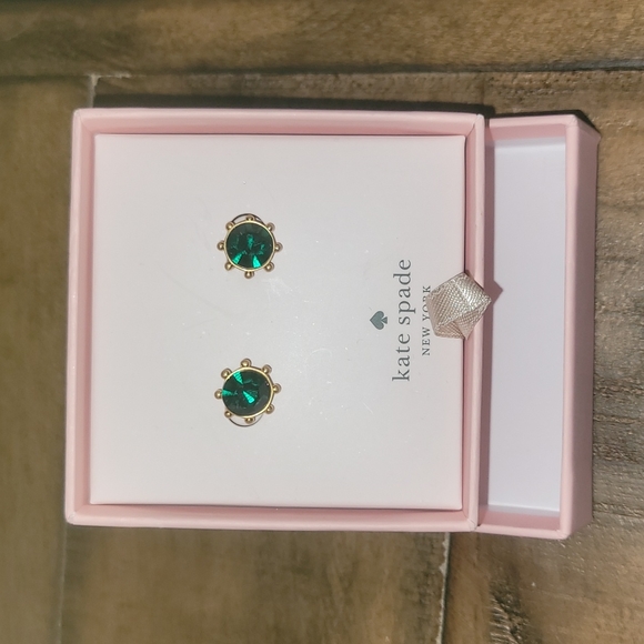 Kate Spade Earring Flying Colors Emerald - Picture 4 of 4